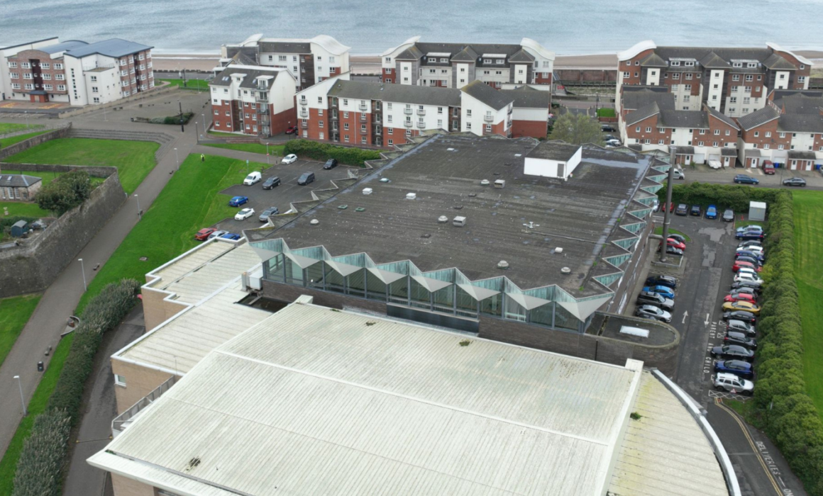 Aerial view of the citadel centre roof